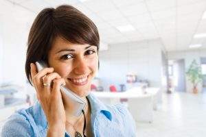 Smiling secretary portrait