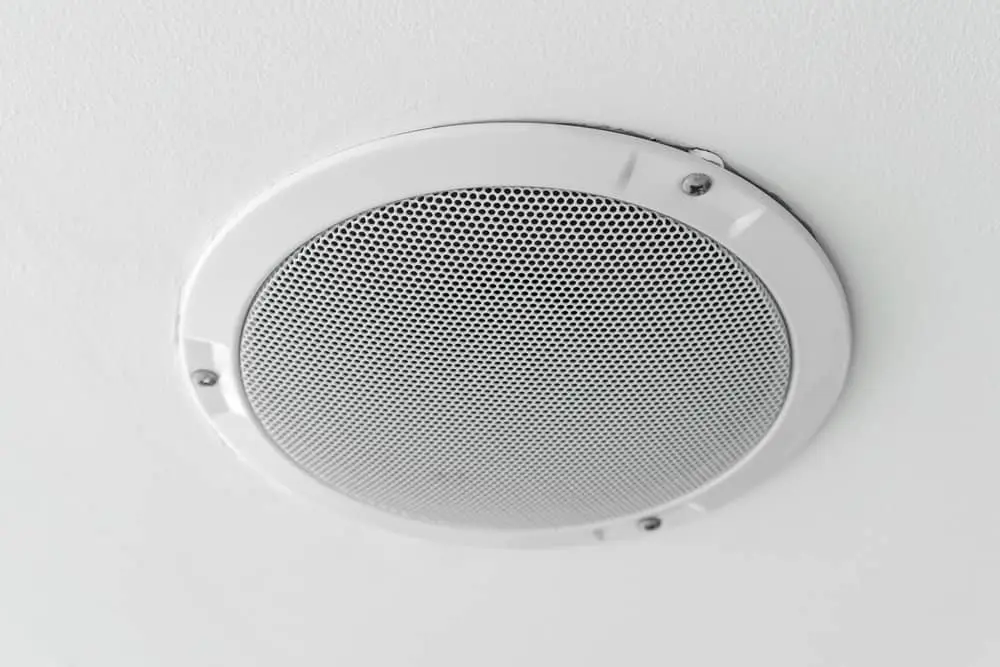 Only qualified professionals should install an in-ceiling speaker system