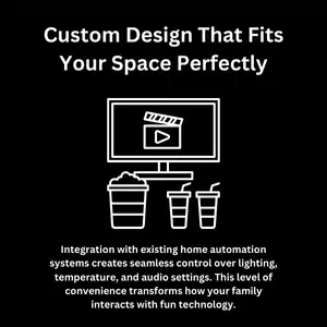 Illustration explains how smart technology boosts convenience and home theater benefits in any home