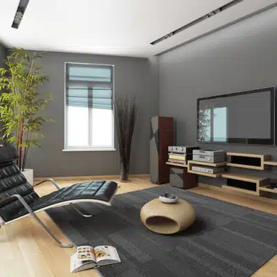 Modern living space showcasing electronics answers what is a media room for multipurpose entertainment setup